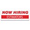 Signmission Now Hiring Estimators Banner Apply Inside Accepting Application Single Sided B-120-30236 - alternate 1